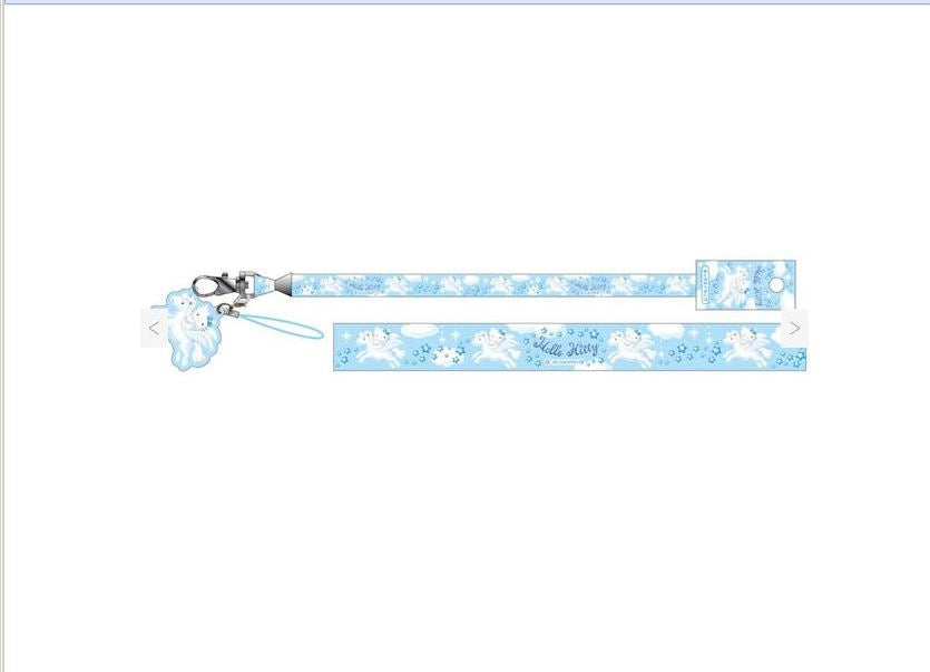 SANRIO Hello Kitty Neck Strap Kitty Mermaid Blue 1PC