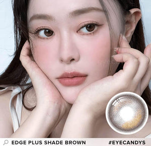 I-SHA 1 Day Contact Lenses #Oriana Edge Plus Shade Brown 10Pcs