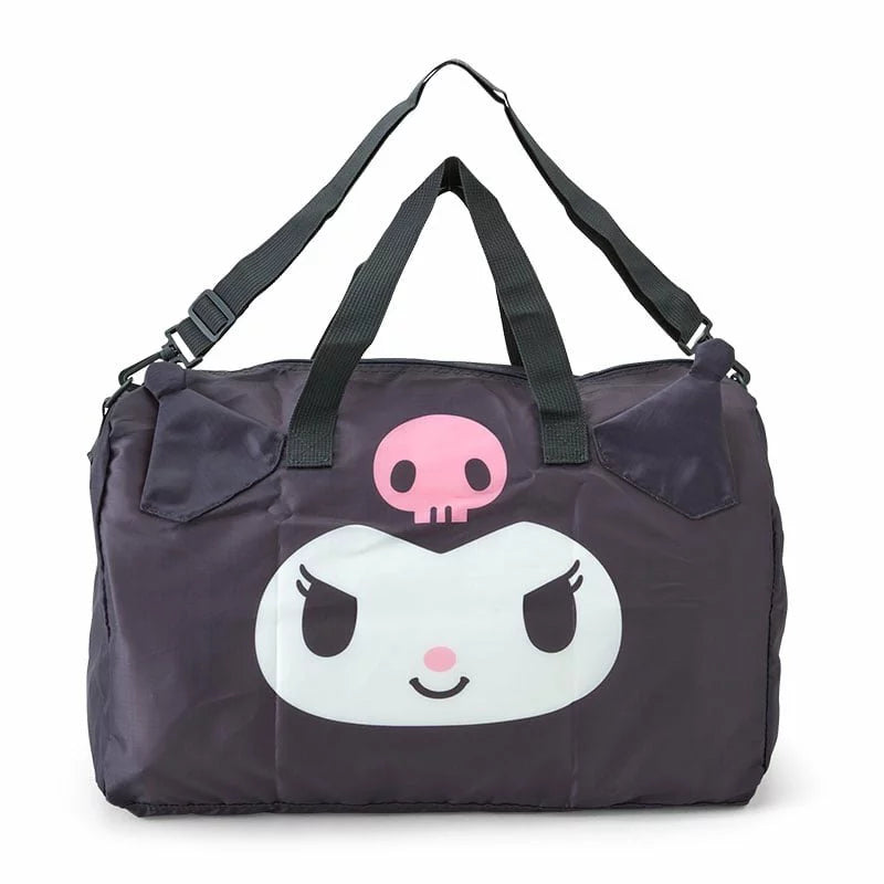 SANRIO Kuromi Face Shaped Travel Boston Bag 1PC