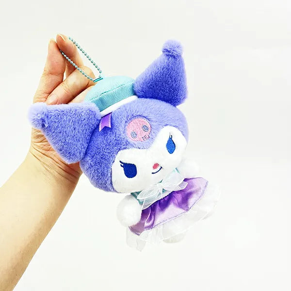 SANRIO Kuromi Plush Toy Sherbet Marine Keychain 1PC