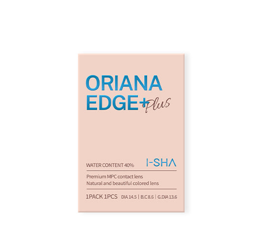 I-SHA 1 Month Contact Lenses #Oriana Edge Plus Shade Brown 1Pc