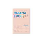 I-SHA 1 Month Contact Lenses #Oriana Edge Plus Shade Brown 1Pc