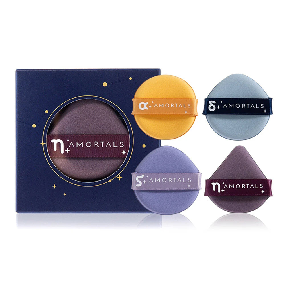 AMORTALS Makeup Blender Puff Set 4Pcs