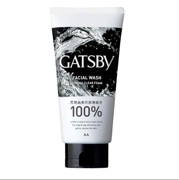 MANDOM Gatsby Facial Wash Strong Clear Foam 130g