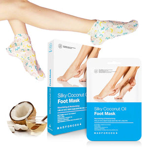MADFORCOS Silky Coconut Oil Foot Mask 5 pairs/ 1 pair