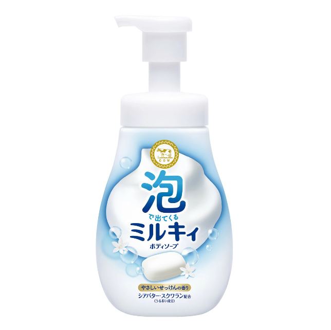 Cow Milky Foam Body Soap Gentle Soapy Scent 550ml
