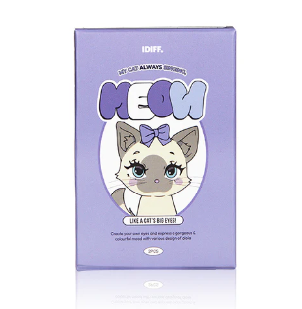 OLOLA IDIFF 1 Month Contact Lenses #Meow Havana Green 2pcs