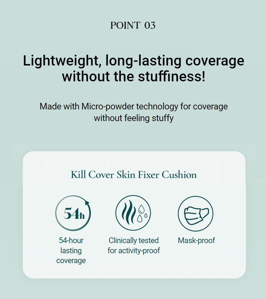 CLIO Kill Cover Skin Fixer Cushion 15g*2l