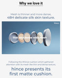 HINCE Second Skin Mesh Matte Cushion (Original Product 12g + Refill 12g + mini cushion)