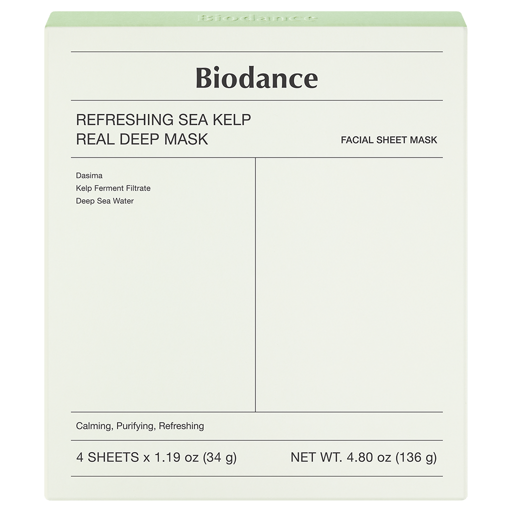 BIODANCE Refreshing Sea Kelp Real Deep Mask 4pcs