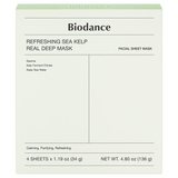 BIODANCE Refreshing Sea Kelp Real Deep Mask 4pcs