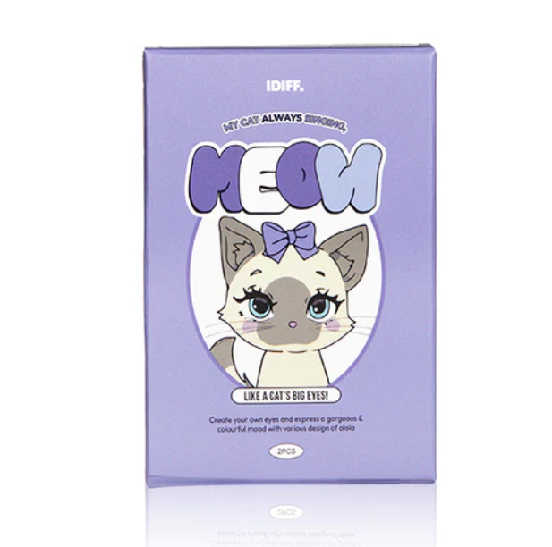 OLOLA IDIFF 1 Month Contact Lenses #Meow Burman Gray 2pcs