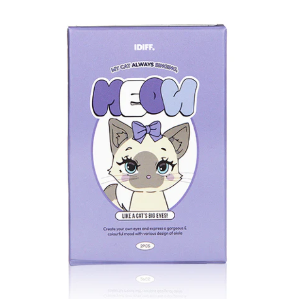 OLOLA IDIFF 1 Month Contact Lenses #Meow Rubl Green 2pcs