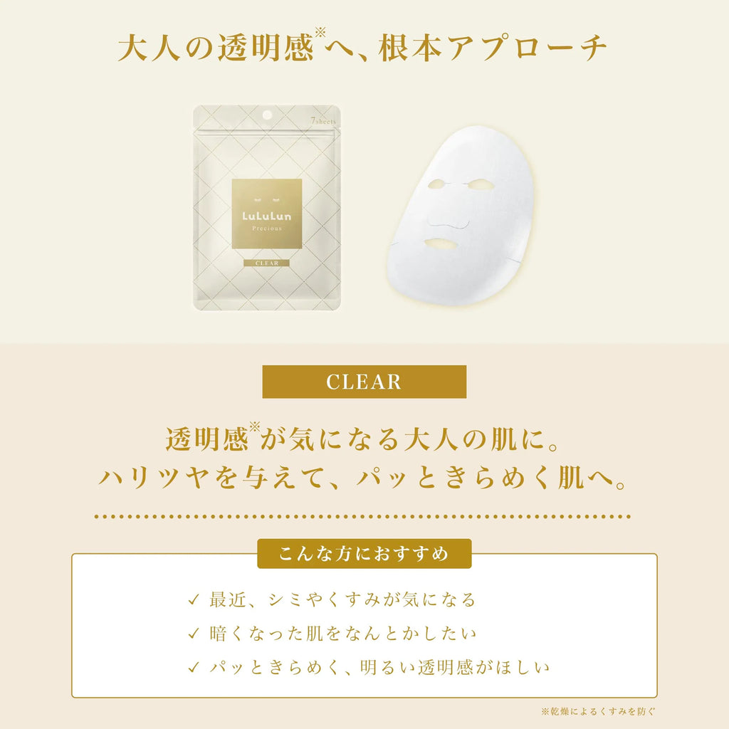LULULUN Moisture & Brightening Mask 7 Sheets