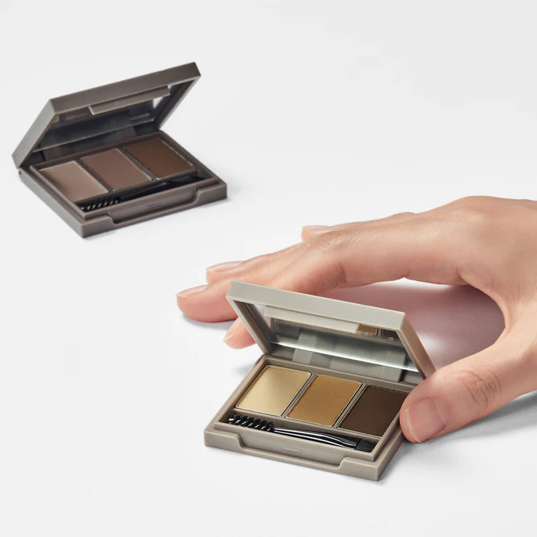 THE FACE SHOP FMQT Ink Brow Powder Kit 02 Ash Gray 3.5g