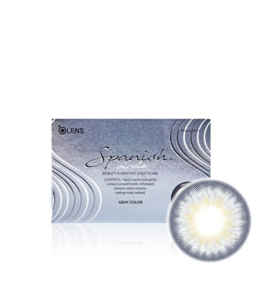 OLENS One Month Contact Lenses #Spanish Circle Gray 2pcs