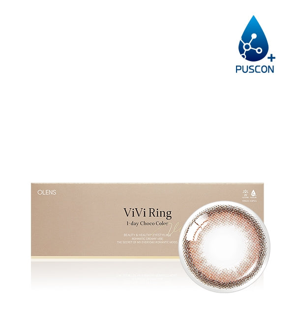 OLENS Daily Contact Lenses #Vivi Ring Choco 20pcs
