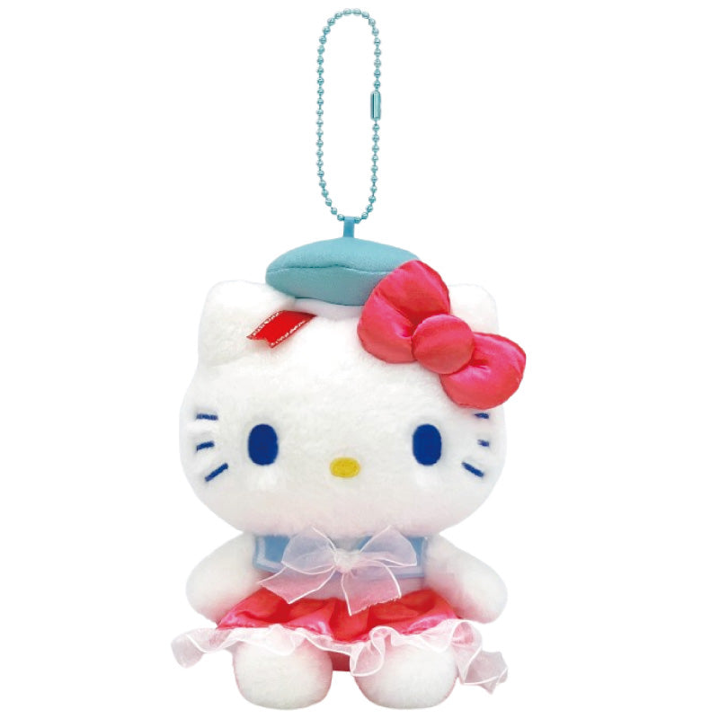 SANRIO Hello Kitty Plush Toy Sherbet Marine Keychain 1PC