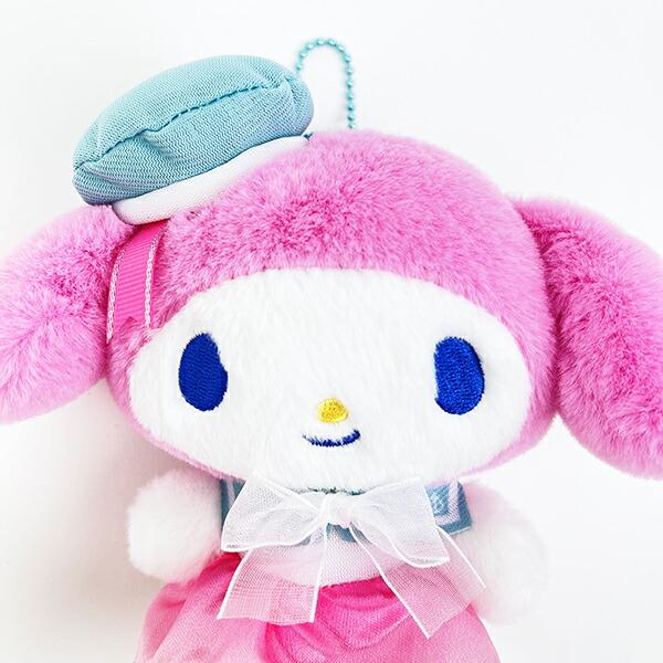 SANRIO My Melody Plush Toy Sherbet Marine Keychain 1PC