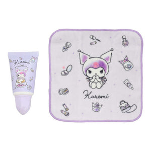 SHOBIDO Sanrio co-branded Hand Cream & Hand Towel Set #Kuromi