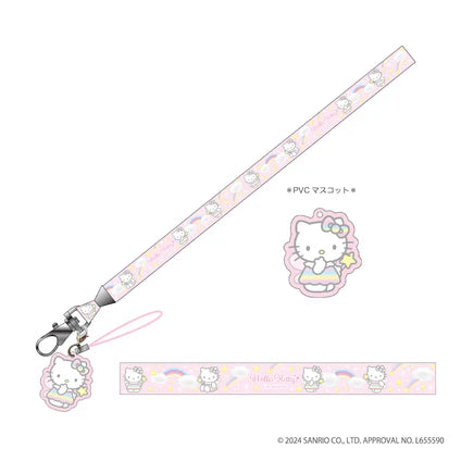 SANRIO Hello Kitty Neck Strap Kitty Mermaid Pink 1PC