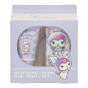 SHOBIDO Sanrio co-branded Hand Cream & Hand Towel Set #Kuromi