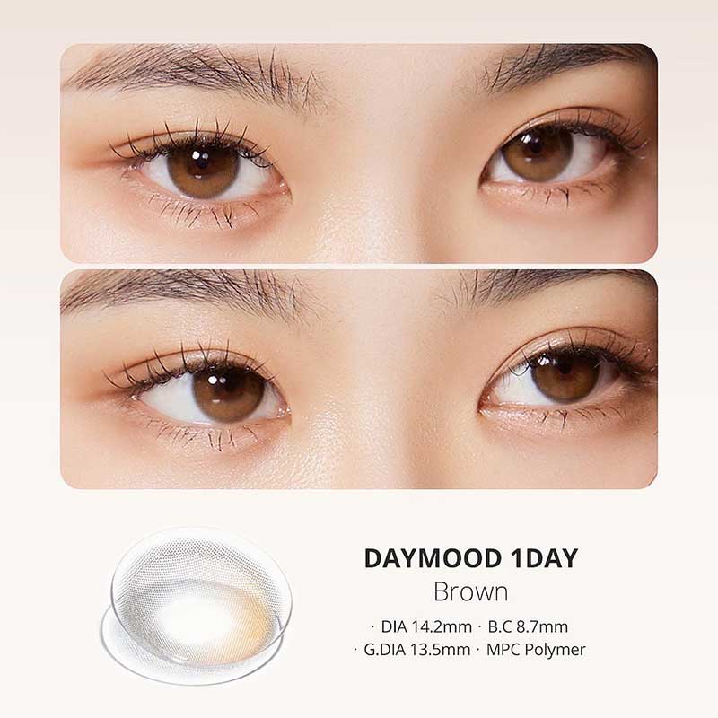 OLOLA 1 day Contact Lens #Daymood Brown 10pcs