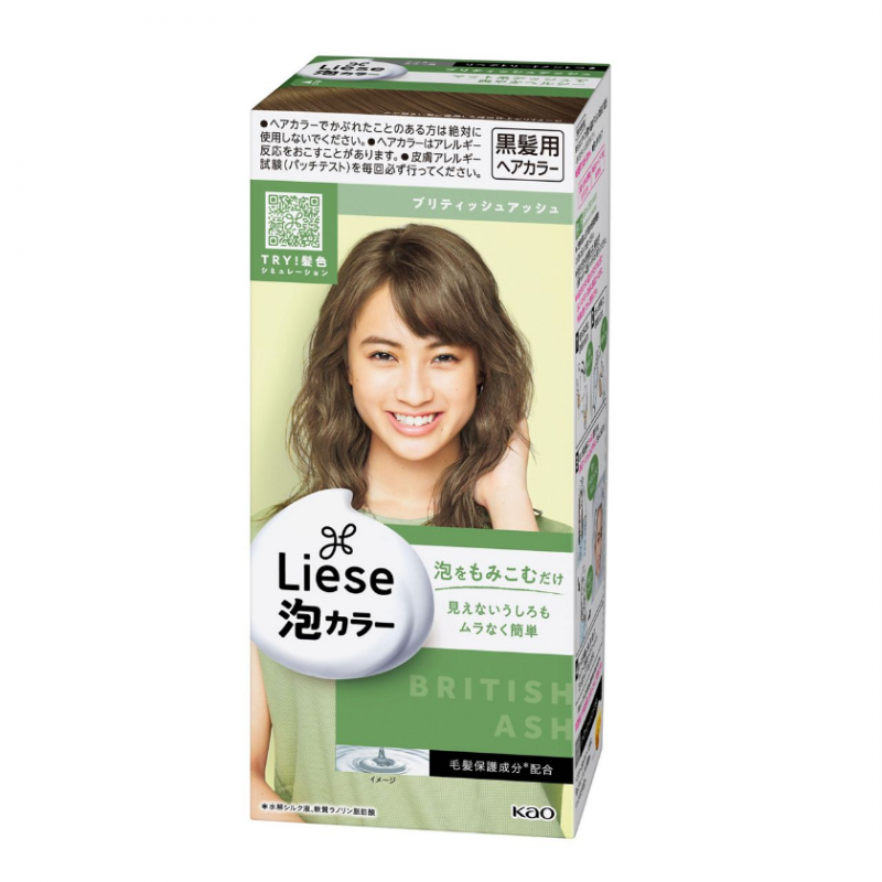 花王 Liese Prettia 泡沫染发剂 英国灰