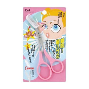KAI Cocoon Scissors With Comb Pink 1PC