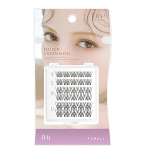 D-UP Quick Extension False Eyelashes #06 V Type Volume 120Pcs