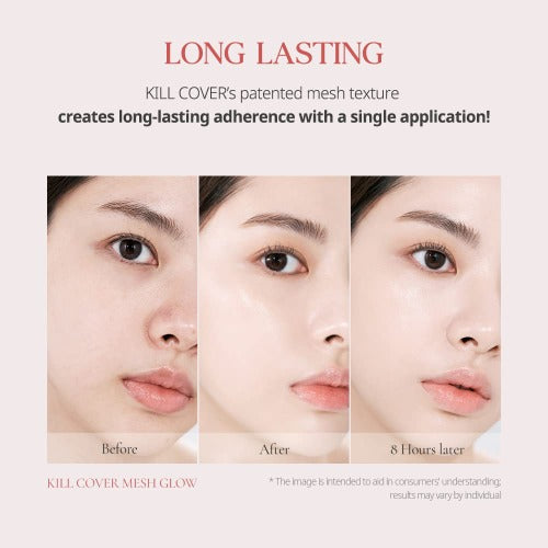 CLIO Kill Cover Mesh Glow Cushion + Refill SPF 50+ PA++++ 15g x 2