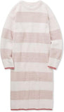 GELATO PIQUE Powder Two Border Lounge Dress #Beige & Pink