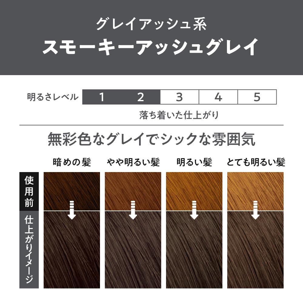 花王 Liese Prettia 泡沫染发剂烟灰灰