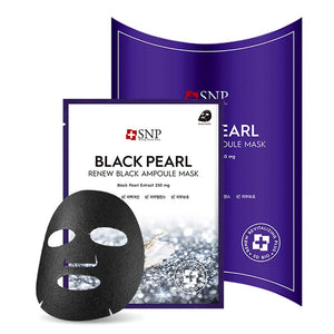 SNP Black Pearl Renew Ampoule Mask 10 Sheets