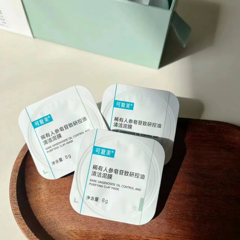 KEFUMEI Orderly Cleansing Mud Mask with Ginseng Saponin for Oil Control and Blackhead Soothing 8g