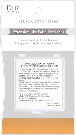 D-UP Quick Extension False Eyelashes #04 A Type Brown 120Pcs