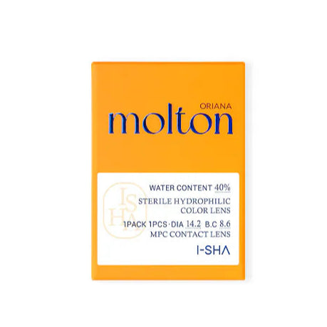 I-SHA 1 Month Contact Lenses  #Oriana Molton Ash Brown 1Pc