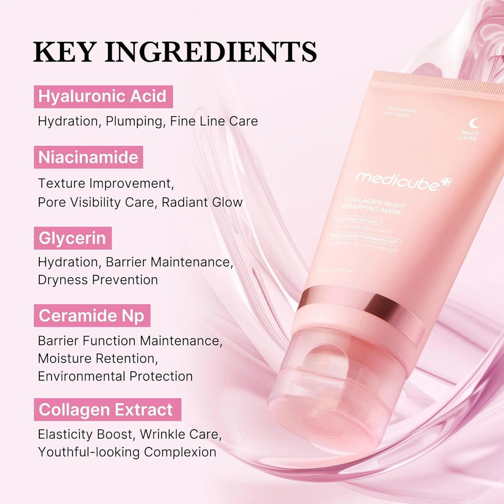 MEDICUBE Collagen Night Warpping Mask 75ml