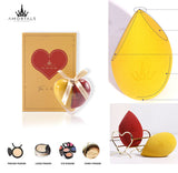 AMORTALS Beauty Blender Set Makeup Powder Sponge Set (Red & Yellow) 2pcs