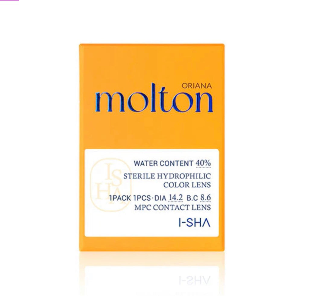I-SHA 1 Month Contact Lenses  #Oriana Molton Amber Brown 1Pc
