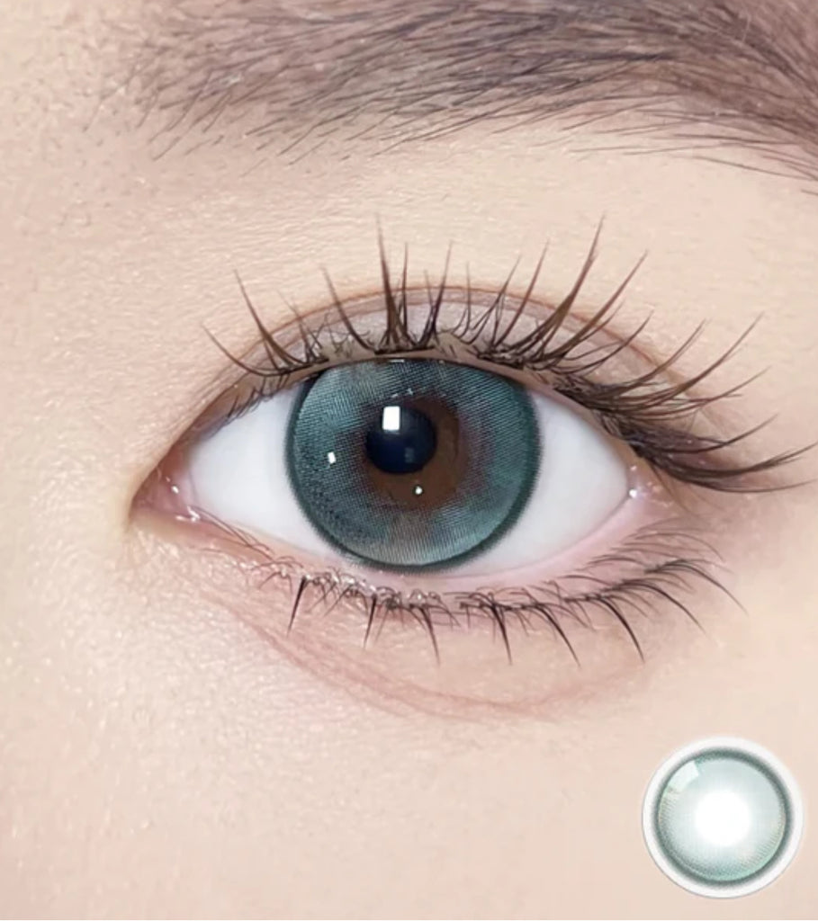 OLOLA IDIFF 1 Month Contact Lenses #Meow Havana Green 2pcs