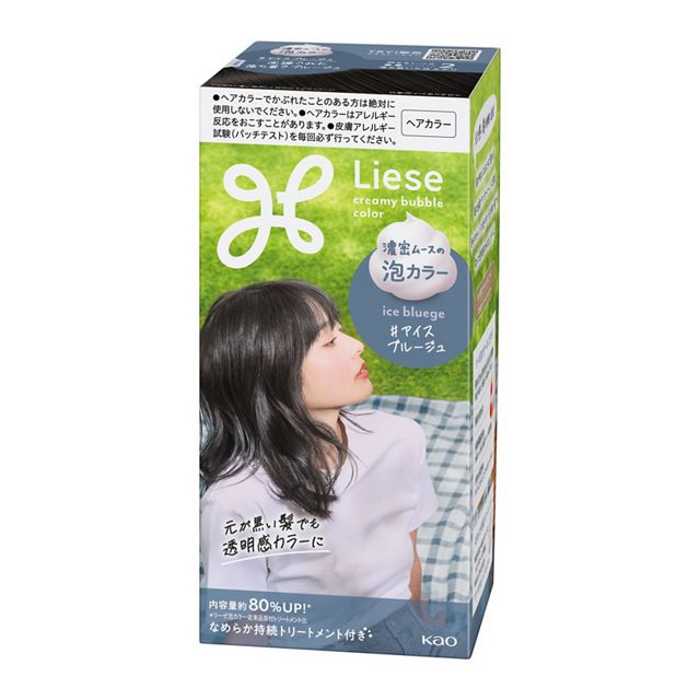 KAO Liese Prettia Foam Hair Dye #Ice Bluege