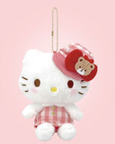 SANRIO Mascot Holder Gingham Casquette Hello Kitty 1pc