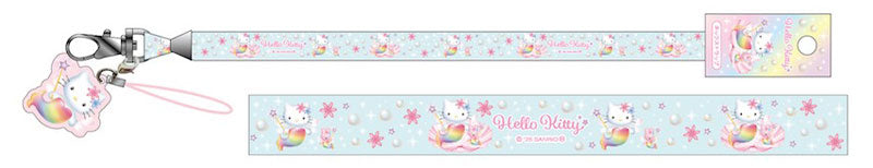 SANRIO Hello Kitty Neck Strap Kitty Mermaid Green 1PC