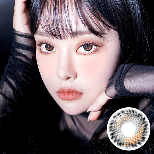 I-SHA 1 Day Contact Lenses #Oriana Edge Plus Shade Gray 10Pcs