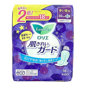 花王 Laurier 超薄夜间防护服 30 厘米 15 件(带翅膀)