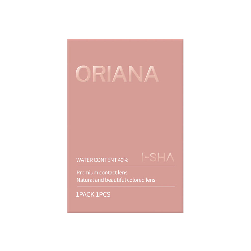 I-SHA 1 Month Contact Lenses #Oriana Shade Brown 1Pc