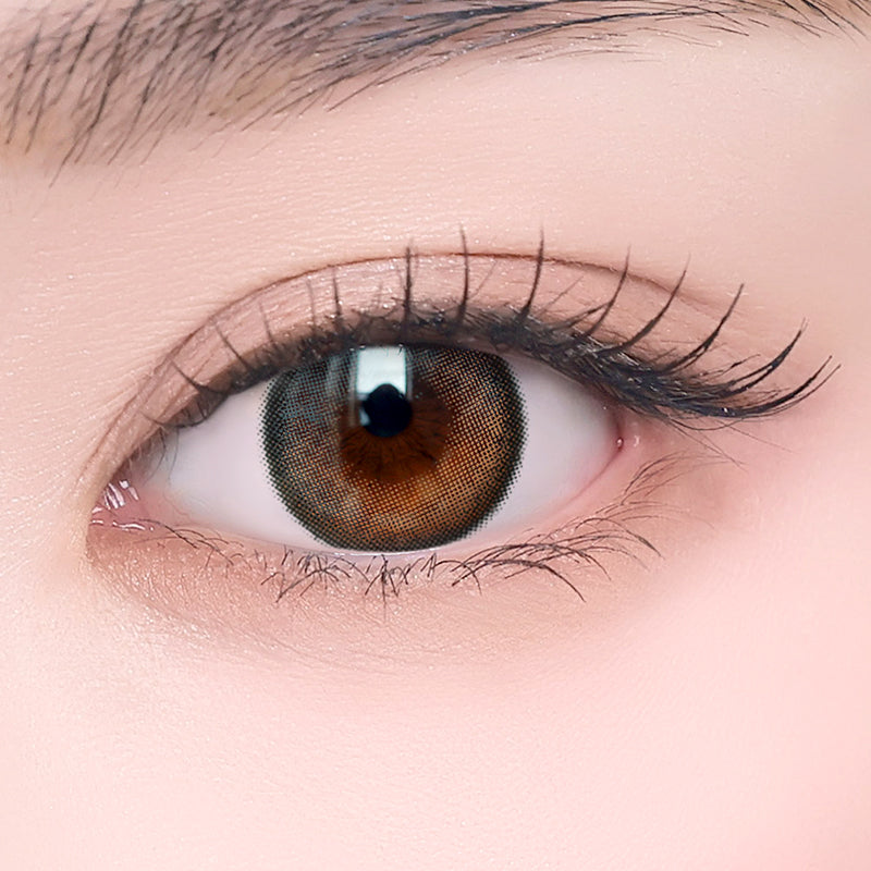 I-SHA 1 Month Contact Lenses  #Oriana Mune Brown 1Pc
