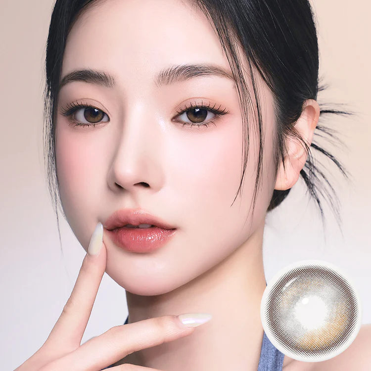 I-SHA 1 Day Contact Lenses #Oriana Edge Plus Shade Brown 10Pcs