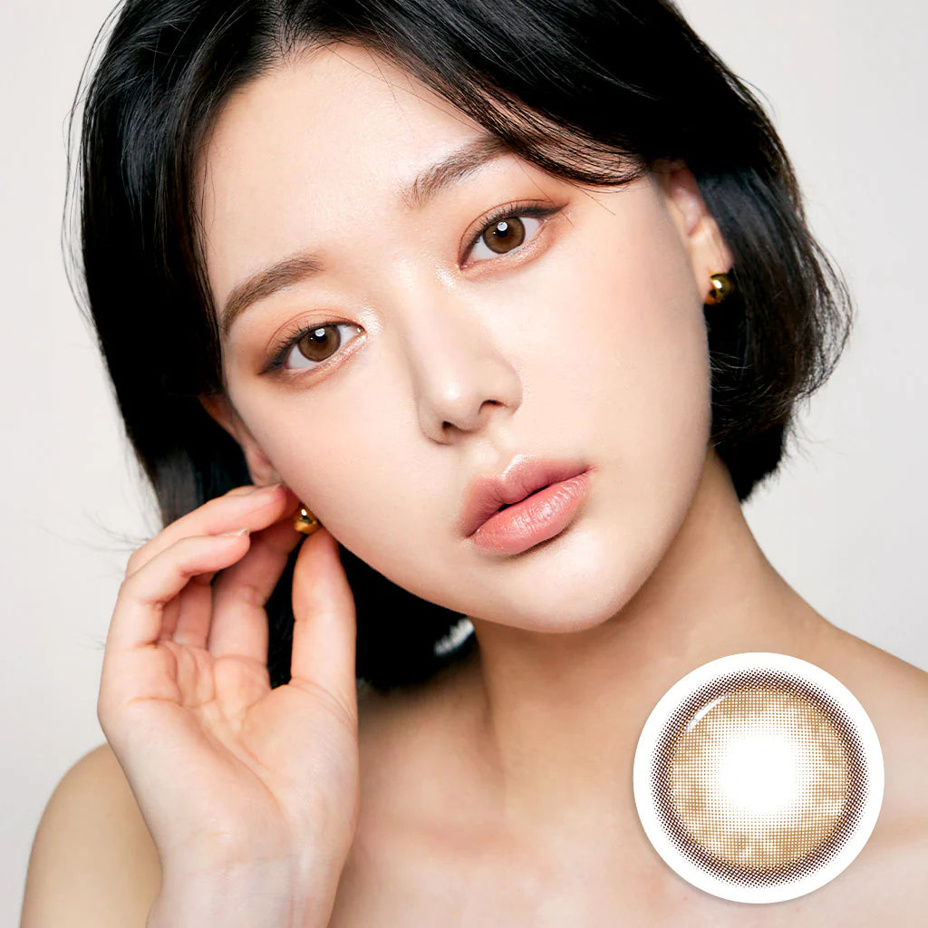 I-SHA 1 Month Contact Lenses  #Oriana Molton Amber Brown 1Pc